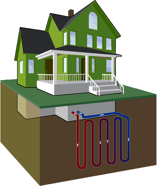 Geothermal energy house